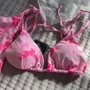 Pink Tie Dye Bathing Suit